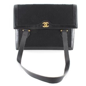 Vintage Chanel black handbag
